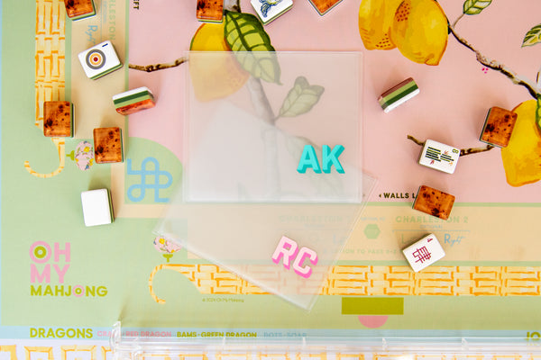 Custom Initial Mahjong Card Cover
