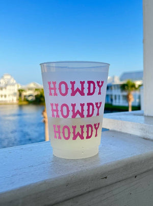 Howdy Pink Reusable Cups