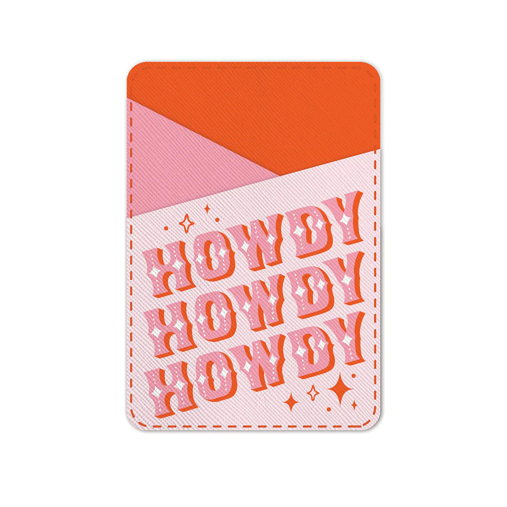 Howdy Stick-On Cell Phone Wallet