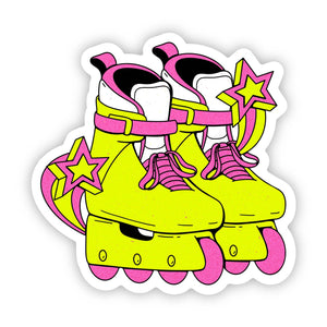 Bright Rollerskates Sticker
