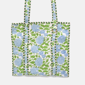 Mahjong Floral Tote w/ Mahj Tag