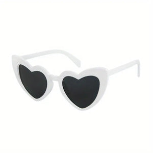 Heart Sunglasses | White