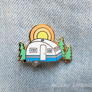 Happy Camper Enamel Pin