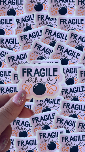 Fragile Bomb Sticker