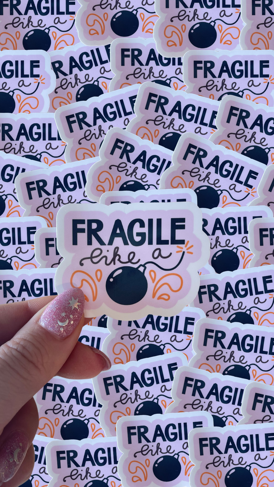 Fragile Bomb Sticker