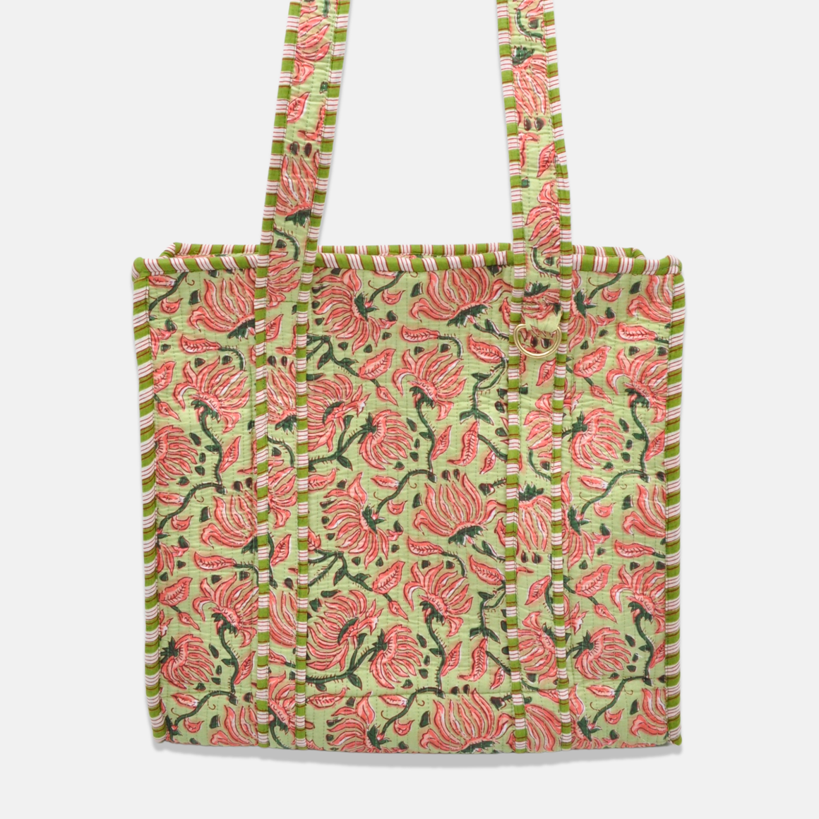 Mahjong Floral Tote w/ Mahj Tag