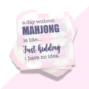 Day Without Mahjong Cocktail Napkins
