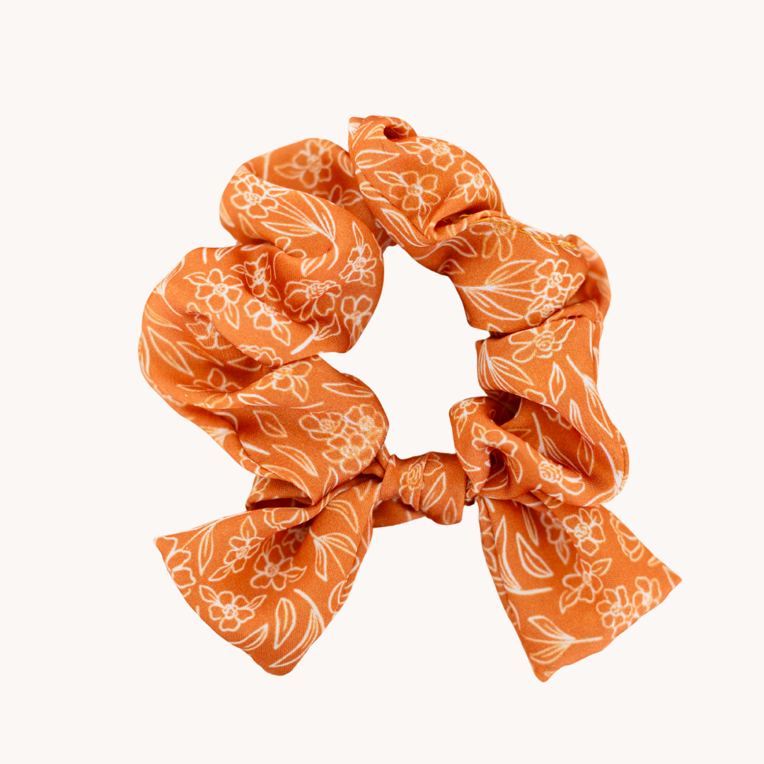 Terracotta Satin Scrunchie