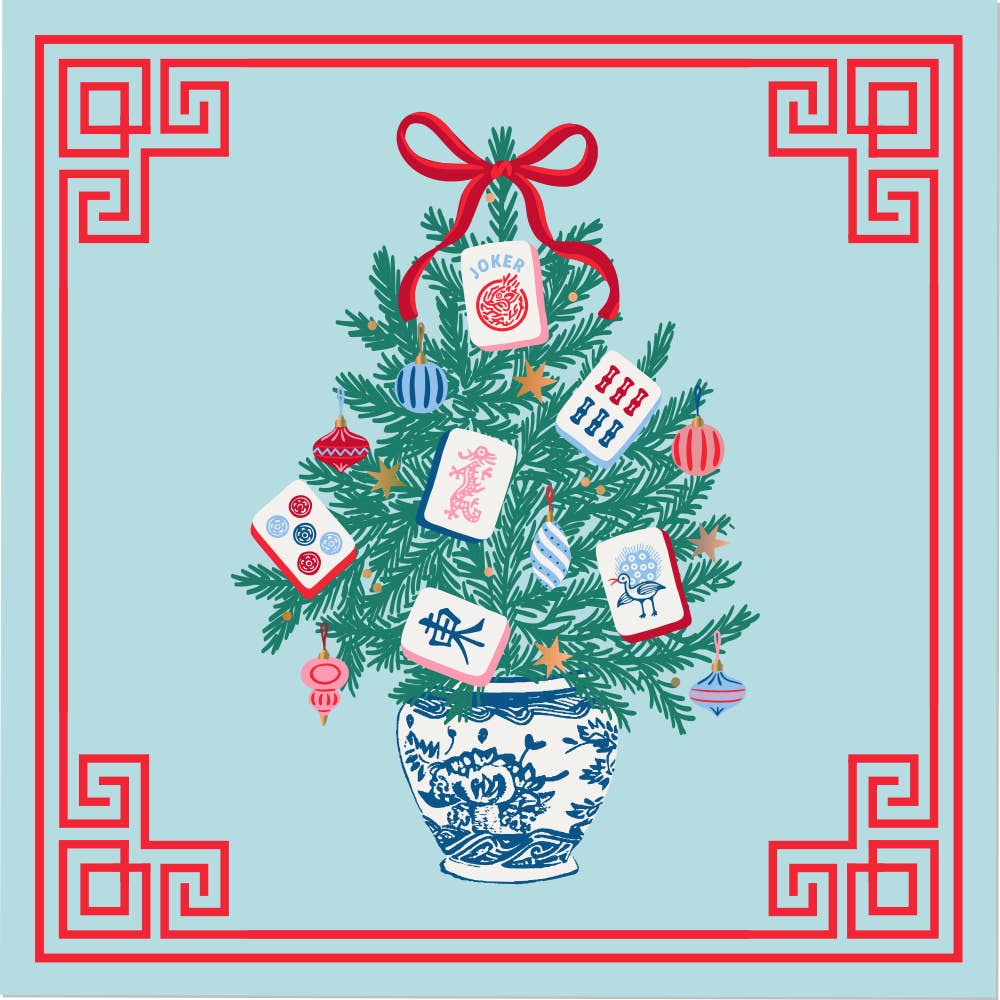 Mahj Topiary Cocktail Napkins
