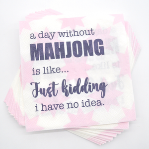 Day Without Mahjong Cocktail Napkins
