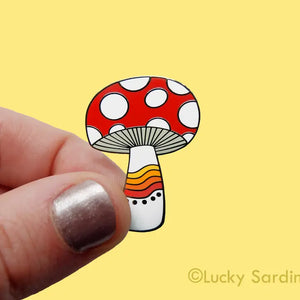 Mushroom Enamel Pin
