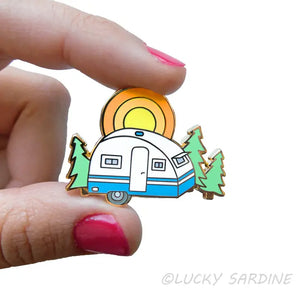 Happy Camper Enamel Pin