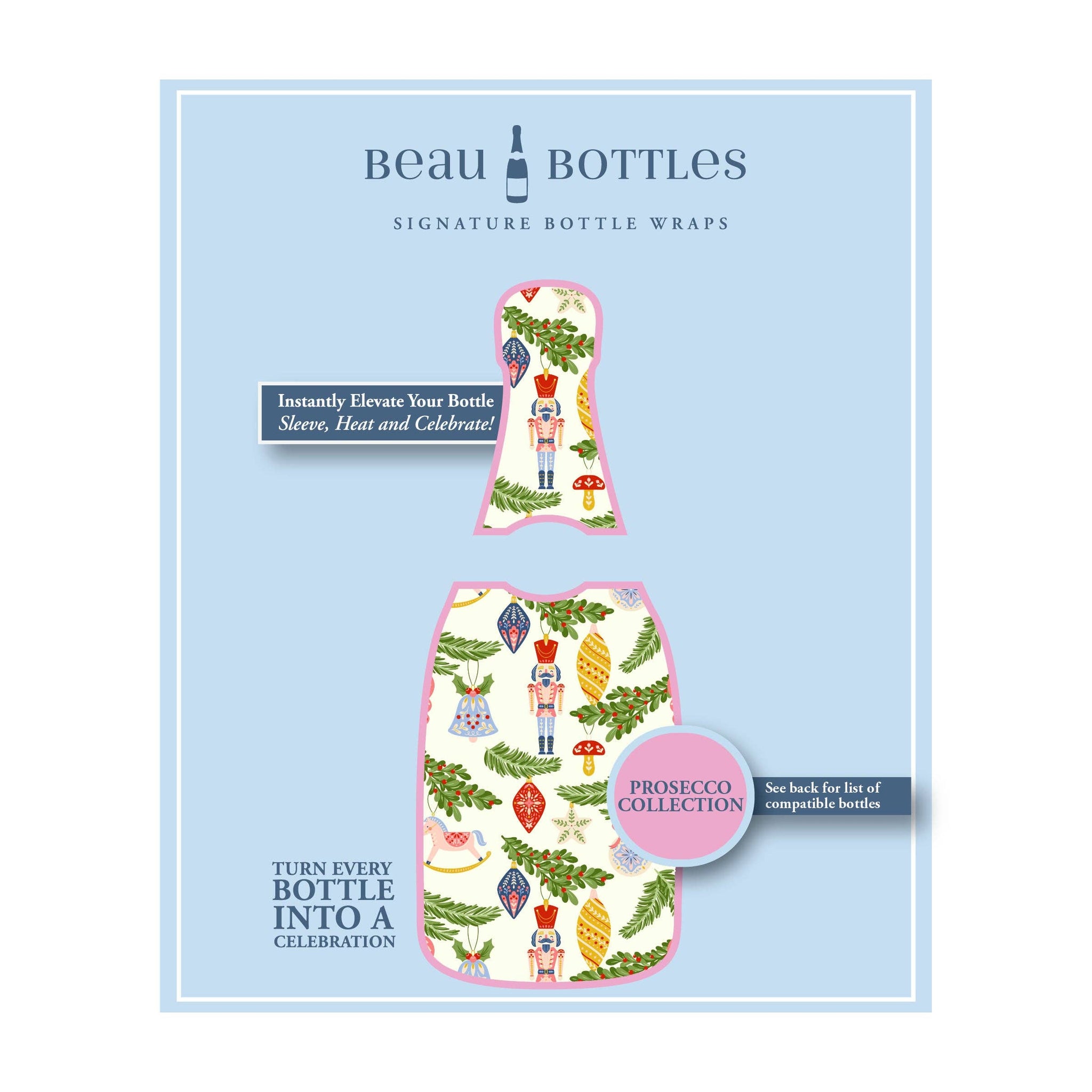 Beau Bottles Merry Little Ornaments - La Marca Edition