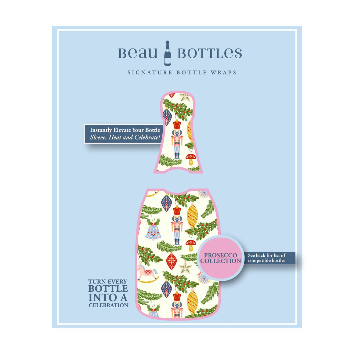 Beau Bottles Merry Little Ornaments - La Marca Edition