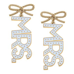 MRS. Enamel Earrings