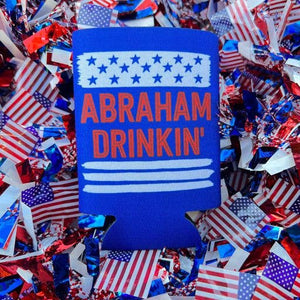 Abraham Drinkin' Can Cooler