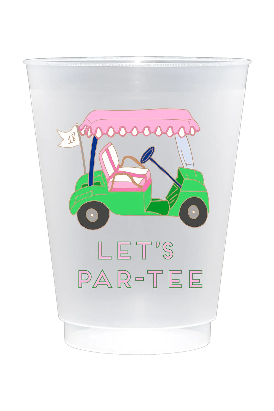 Preppy Golf Shatterproof Plastic Cups | Set of 10