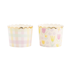 Spring Watercolor Food Cups | 36 Cups