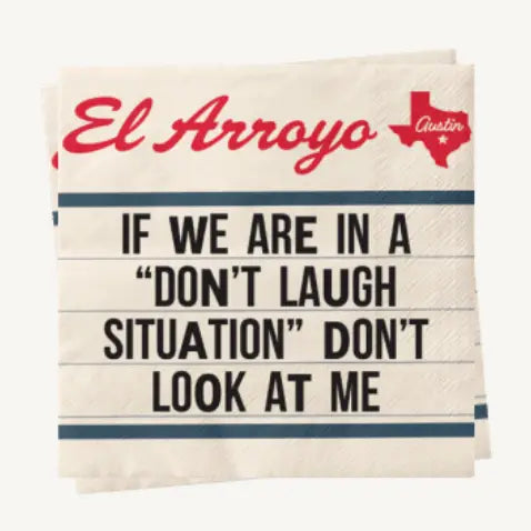 Don't Laugh Cocktail Napkins
