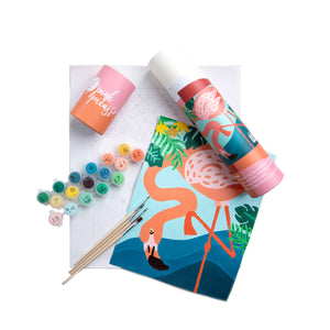 Paint By Number Kit | Flamingo