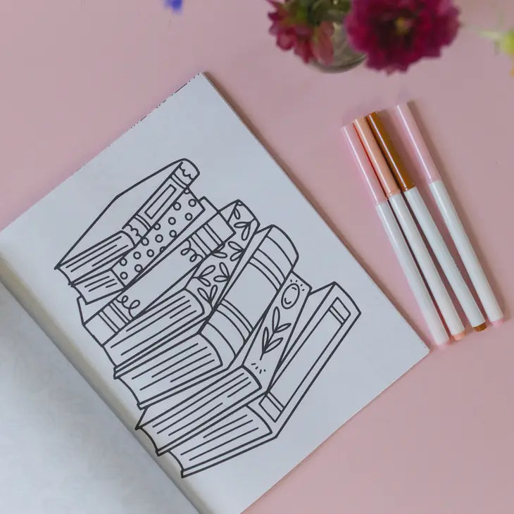 Book Lovers Coloring Book
