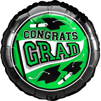 Green Congrats Grad 18" Balloon