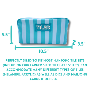 Striped Mahjong Tile Bags