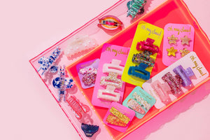 Claw Hair Clip Trio | Colorful Confetti