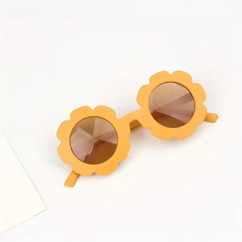 Kid's Flower Sunglasses | Mustard
