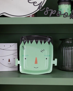 Frankenstein Paper Plate