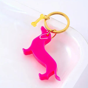 Weenie Dog Keychain