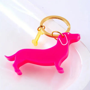 Weenie Dog Keychain