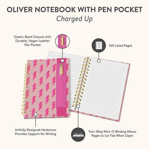 Lightning Notebook with Pen Pocket