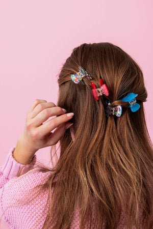 Mini Claw Hair Clips | Colorful Confetti