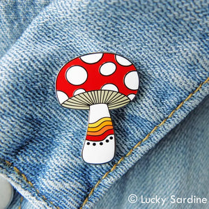 Mushroom Enamel Pin
