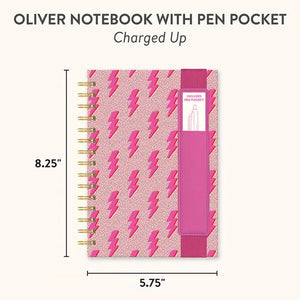 Lightning Notebook with Pen Pocket