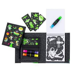Outer Space Neon Colouring Set