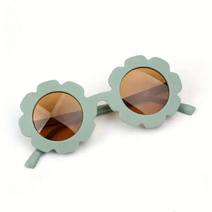 Kid's Flower Sunglasses | Forest Green