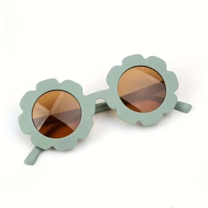 Kid's Flower Sunglasses | Forest Green