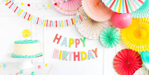 Bright Happy Birthday Banner
