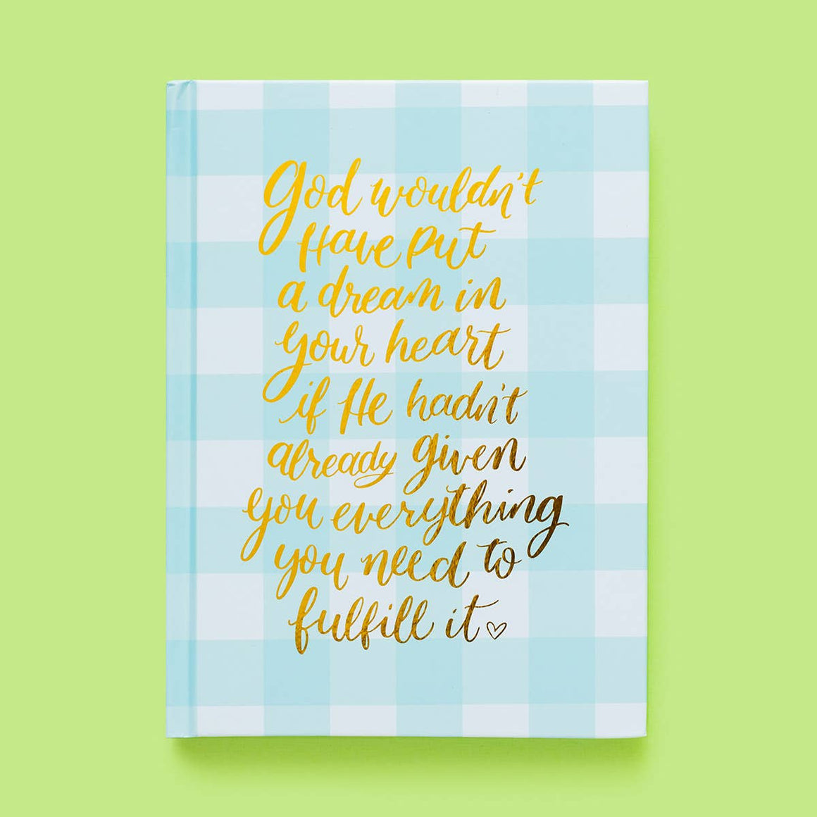 Blue Gingham Notebook