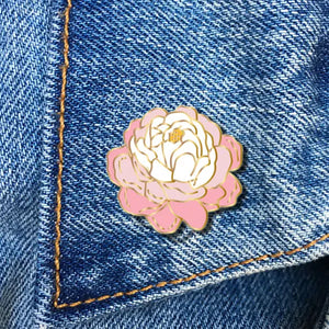 Peony Enamel Pin