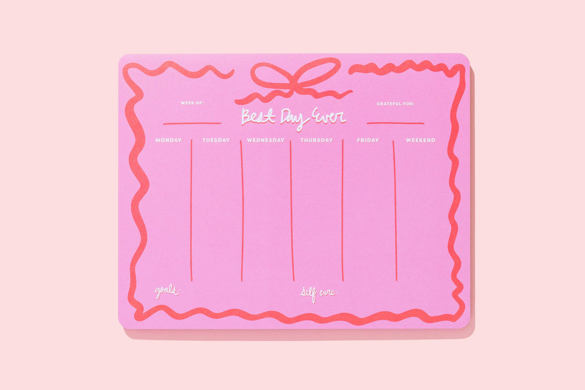 Best Day Ever Weekly Planner
