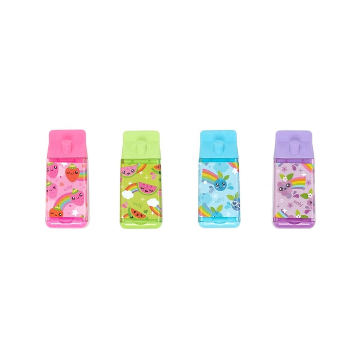 Lil' Juicy Box Scented Erasers + Sharpeners - Glamfetti