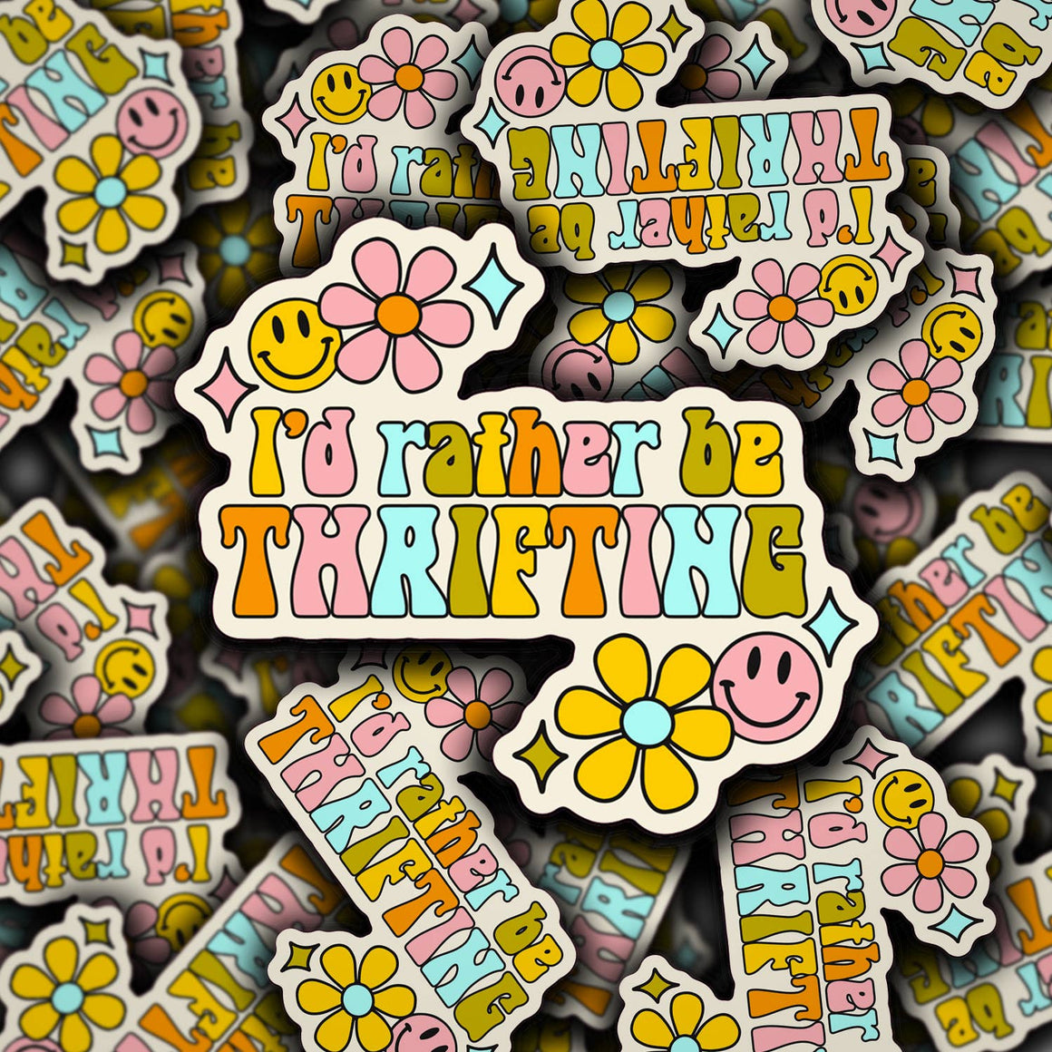 Rather Be Thrifting Sticker