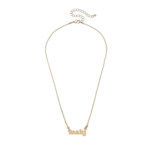 Mahj Ball Chain Necklace in Shiny Gold