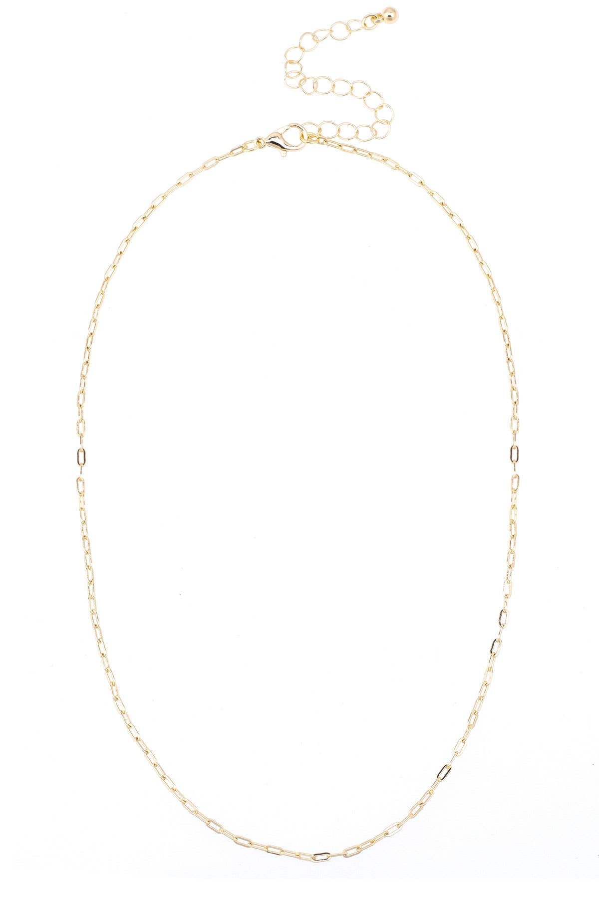 Natalia Micro Paperclip Chain Necklace