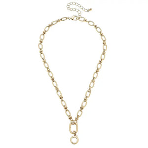 Lilah Cable Link Charm Necklace