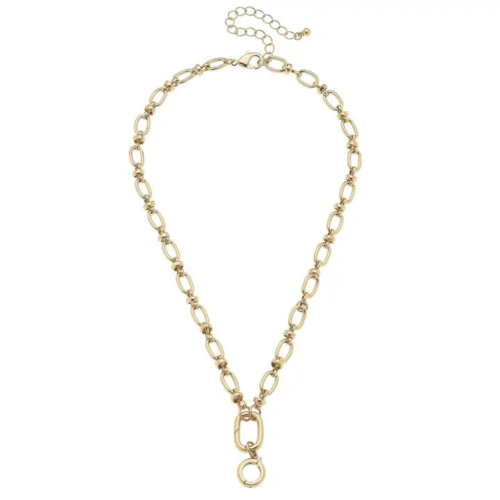 Lilah Cable Link Charm Necklace
