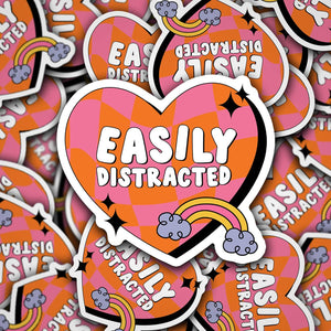 Easily Distracted Sticker
